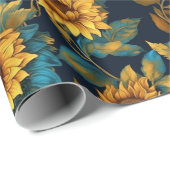 ひまわり素晴らしすべての行事 ラッピングペーパー (ロールコーナー)