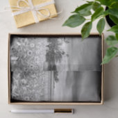 ひまわり素晴らし畑の白黒写真 薄葉紙 (ギフト)