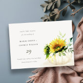 ひまわり素朴かぼちゃのフローラ日付カードを保存 サンキューカード