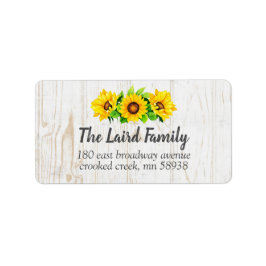 ひまわり素朴とウッドカントリーラージリターン ラベル