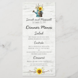 ひまわり素朴とウッドファームのディナ結婚ーメニュー メニュー