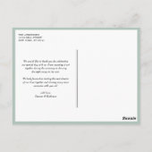 ひまわり素朴とカボチャ秋ありがとう ポストカード (裏面)