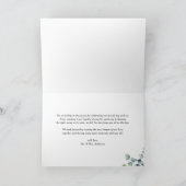 ひまわり素朴とカボチャ秋の結婚式 サンキューカード (内部)