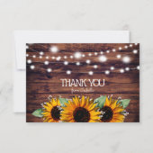 ひまわり素朴とキラキラありがとう サンキューカード (正面)
