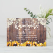 ひまわり素朴とストリングライトキンセアニェラ 招待状 (スタンド正面)