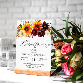 ひまわり素朴とブルゴーニュのフローラフレンドシップ 招待状