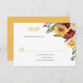 ひまわり素朴とブルゴーニュフローラ 出欠カード (正面/裏面)