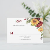 ひまわり素朴とブルゴーニュフローラ 出欠カード (スタンド正面)