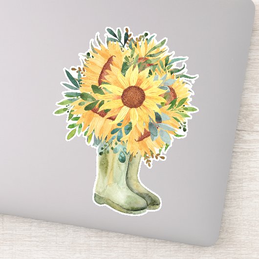 ひまわり素朴とブーツ シール (詳細)