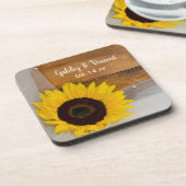 ひまわり素朴とベールの国の結婚式 コースター (左側)