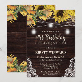ひまわり素朴とメイスンジャイルライツ21歳の誕生日 招待状