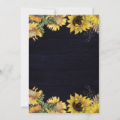 ひまわり素朴とメイソンジャールライトキンセアニェラ 招待状 (裏面)