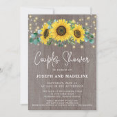 ひまわり素朴とライトカップルがシャワーを浴びる 招待状 (正面)