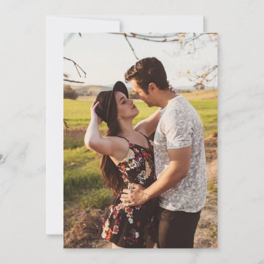 ひまわり素朴とライトカップルがシャワーを浴びる 招待状 (裏面)