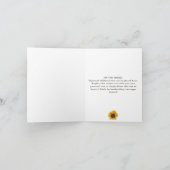 ひまわり素朴とライト50th誕生日カード サンキューカード (内部)