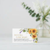 ひまわり素朴とラベンダーカード用ベビー帳 エンクロージャーカード (スタンド正面)