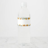 ひまわり素朴とラベンダーブライダルの水ラベル ペットボトルラベル (裏面)