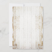 ひまわり素朴とレースブライダルシャワー招待状 招待状 (裏面)