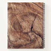 ひまわり素朴と木の質感レシピクックブック ノートブック (裏面)