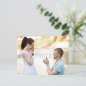 ひまわり素朴と木の農場の結婚式の日付を保存 案内ポストカード (スタンド正面)