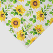 ひまわり素朴と木植物模様パーティー 薄葉紙 (詳細)