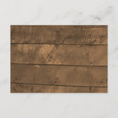 ひまわり素朴と木結婚の願い エンクロージャーカード (裏面)