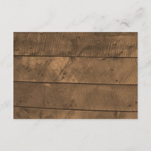 ひまわり素朴と木結婚の願い エンクロージャーカード (裏面)