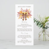 ひまわり素朴と格子縞の感謝祭 メニュー (スタンド正面)