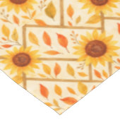 ひまわり素朴と紅葉水彩 テーブルクロス (アングル)