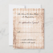 ひまわり素朴なメイソンジャー結婚式rsvp 出欠カード (裏面)