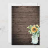 ひまわり素朴のひもが明かり,リハーサルディナー 招待状 (裏面)