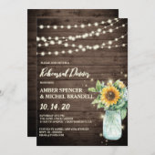 ひまわり素朴のひもが明かり,リハーサルディナー 招待状 (正面/裏面)