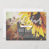 ひまわり素朴のエレガントブライダルシャワー 招待状 (正面)