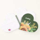 ひまわり素朴のカスタム花ギフトノート ノートブック (内部)