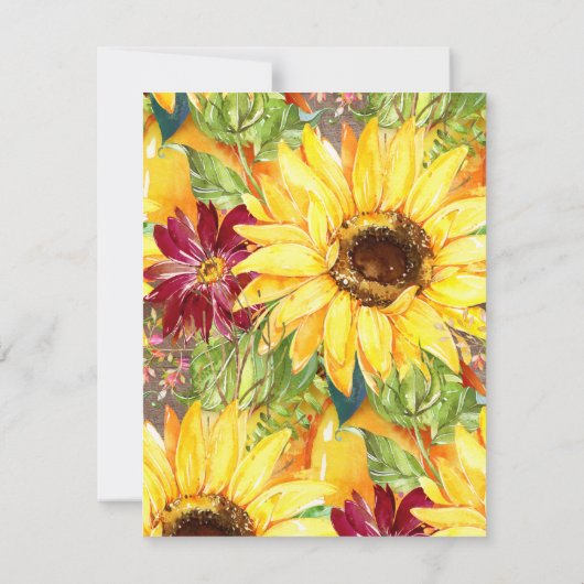 ひまわり素朴のカボチャの移動発表 招待状 (裏面)