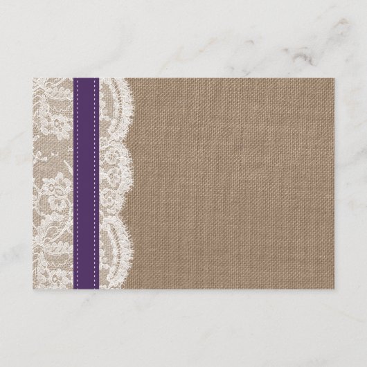 ひまわり素朴のコレクシ結婚ョン – 紫 エンクロージャーカード (裏面)