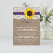 ひまわり素朴のコレクシ結婚ョン – 紫 エンクロージャーカード (スタンド正面)