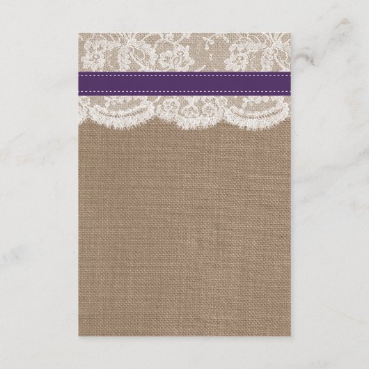 ひまわり素朴のコレクシ結婚ョン – 紫 エンクロージャーカード (裏面)