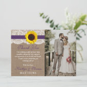 ひまわり素朴のコレクシ結婚ョン – 紫 サンキューカード (スタンド正面)