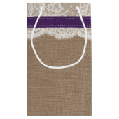 ひまわり素朴のコレクシ結婚ョン – 紫 スモールペーパーバッグ (裏面)