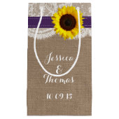 ひまわり素朴のコレクシ結婚ョン – 紫 スモールペーパーバッグ (正面)