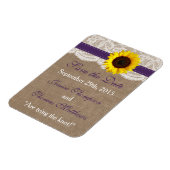 ひまわり素朴のコレクシ結婚ョン – 紫 マグネット (左側)