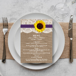 ひまわり素朴のコレクシ結婚ョン – 紫 メニュー