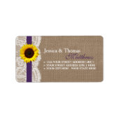 ひまわり素朴のコレクシ結婚ョン – 紫 ラベル (正面)