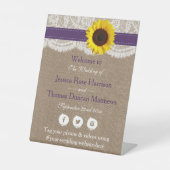 ひまわり素朴のコレクシ結婚ョン – 紫 台座サイン (正面)