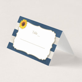 ひまわり素朴のストライプ座席表 名刺