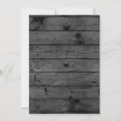 ひまわり素朴のバービーズブレスメイソンジャー結婚ズ 招待状 (裏面)