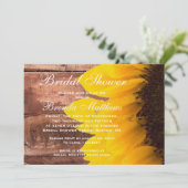 ひまわり素朴のブライダルシャワーへの招待 招待状 (スタンド正面)