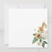 ひまわり素朴のブライダルシャワーへの招待 招待状 (裏面)