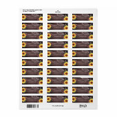 ひまわり素朴のメイスンの結婚灯 ラベル (フルシート)